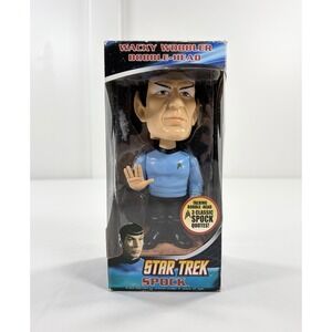 Star Trek Spock Talking Wacky Wobbler Bobblehead Funko 2009 Leonard Nimoy NEW